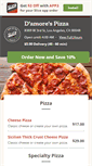 Mobile Screenshot of damorespizzeria.com